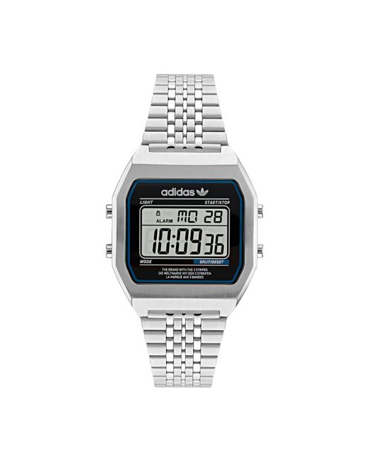 Adidas Digital Two Stainless Steel Bracelet Watch 36mm