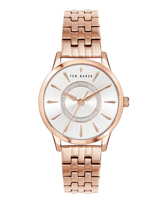 Ted Baker Fitzrovia Charm Stainless Steel Bracelet Watch 34mm