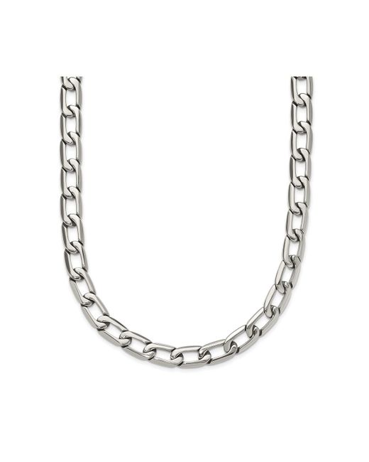 Chisel Polished inch Open Link Necklace