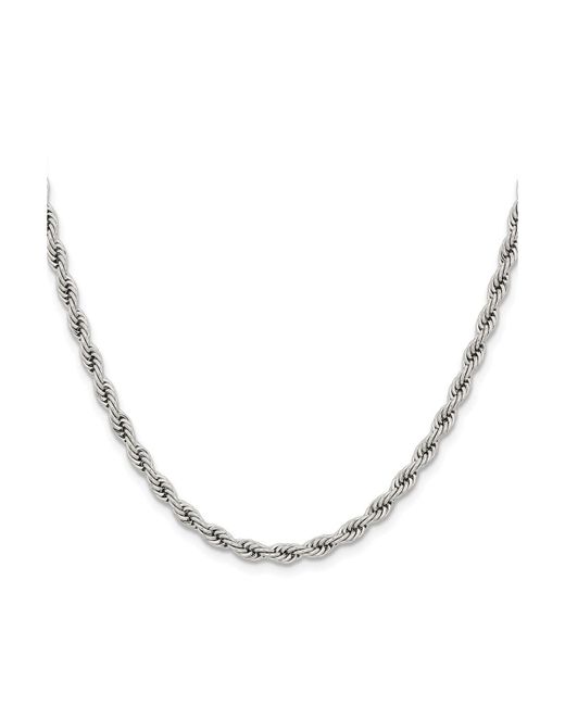 Chisel Polished Rope Chain Necklace