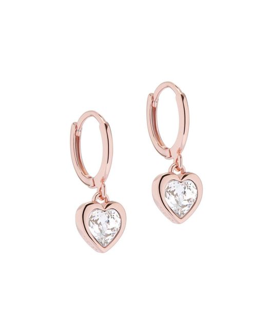 Ted Baker Hanniy Crystal Heart Huggie Earrings For