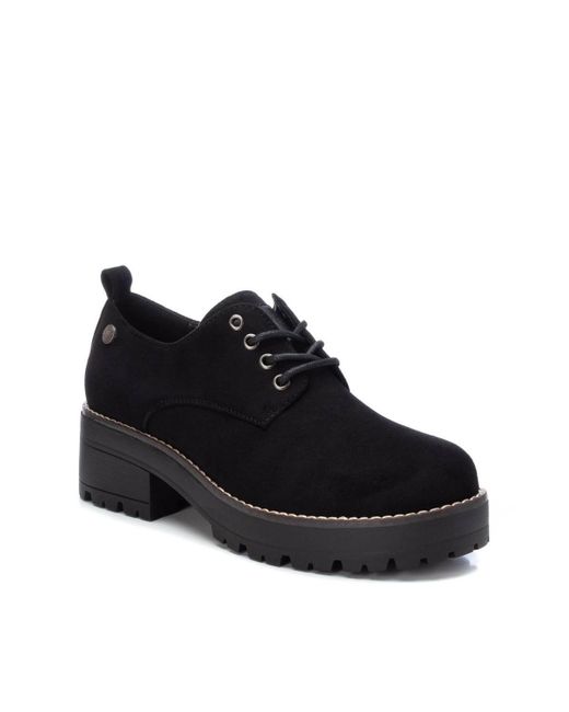 Xti Suede Lace-Up Oxfords By