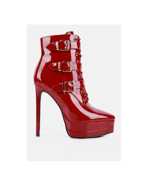 London Rag gangup high heeled stiletto boots