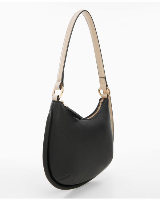Mango Leather-Effect Shoulder Bag