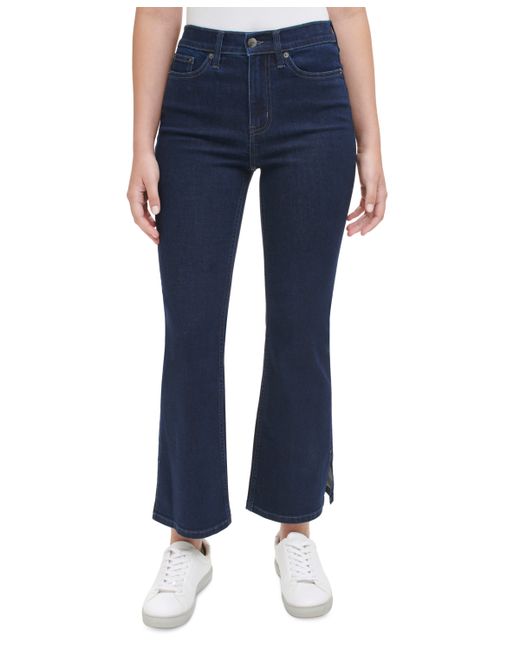 Calvin Klein Jeans Petite Super High-Rise Flare-Hem Jeans