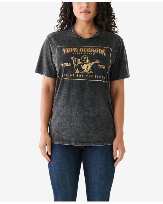 True Religion Short Sleeve Acid Wash T-shirt
