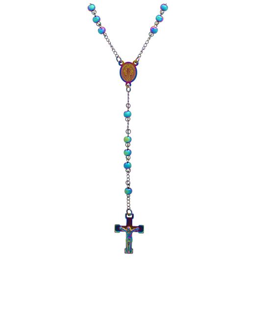 SteelTime Ion Plating Stainless Steel Rosary Necklaces