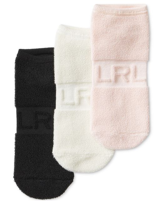 Lauren Ralph Lauren 3-Pk. Reverse Terry Low-Cut Socks