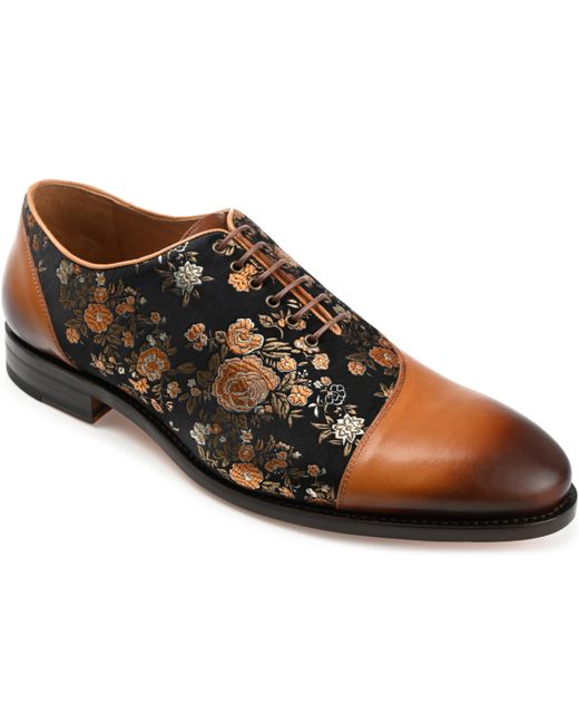 Taft Paris Handcrafted Leather and Jacquard Dress Shoes