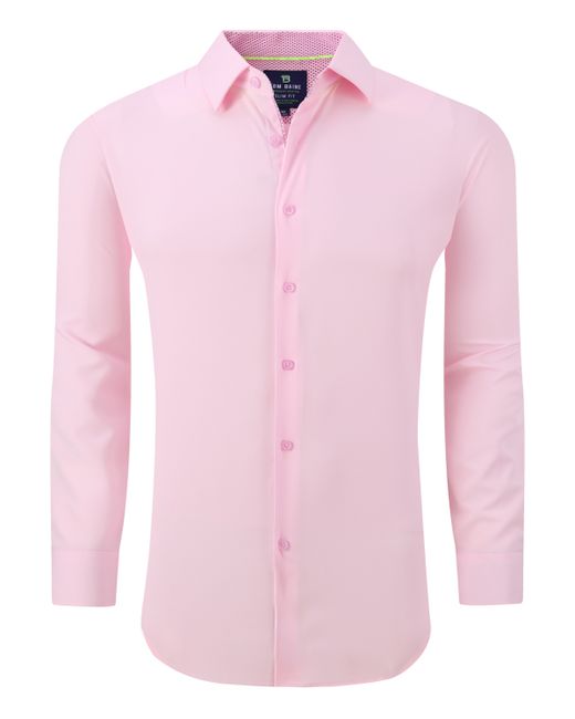 Tom Baine Slim Fit Performance Solid Button Down Shirt