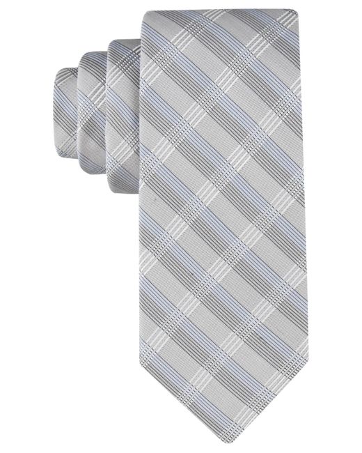 Calvin Klein Creme Plaid Tie