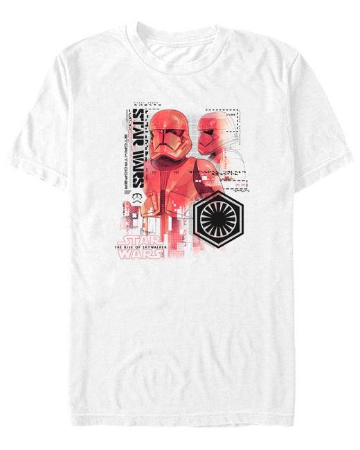 Fifth Sun Star Wars Rise Of Skywalker Sith Trooper Schematics Short Sleeve T-Shirt
