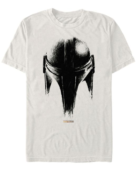 Fifth Sun Star Wars Mandalorian Helmet Sketch T-shirt
