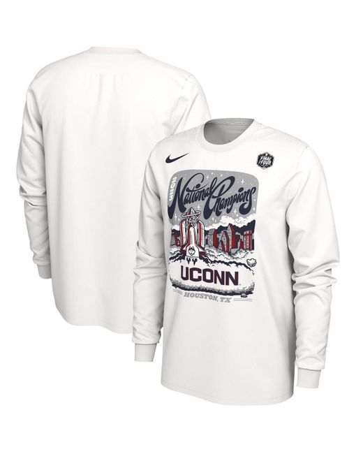 Nike UConn Huskies 2023 Ncaa Basketball National Champions Expressive Long Sleeve T-shirt