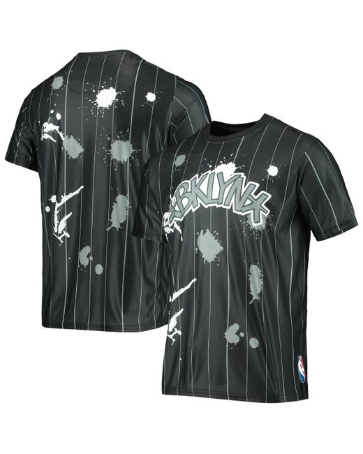Fisll Brooklyn Nets Striped Splatter T-shirt