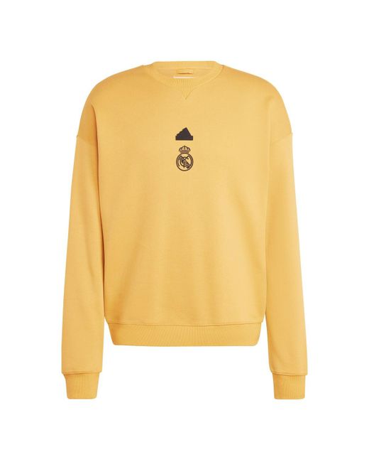 Adidas Real Madrid Lifestyle Crew Sweatshirt