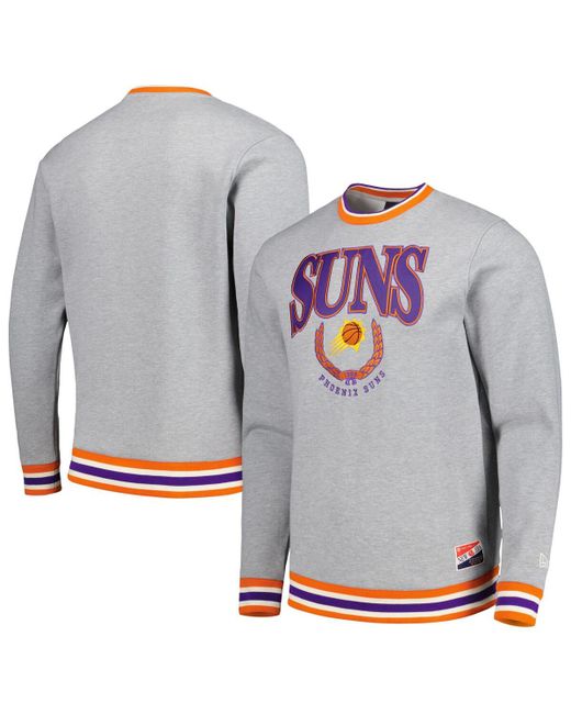 New Era and Phoenix Suns Vintage-Like Throwback Crew Sweatshirt