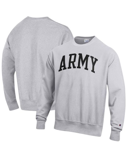 Champion Heathered Army Black Knights Arch Reverse Weave Pullover Sweatshirt