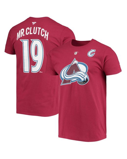 Fanatics Joe Sakic Colorado Avalanche Authentic Stack Retired Player Nickname and Number T-shirt