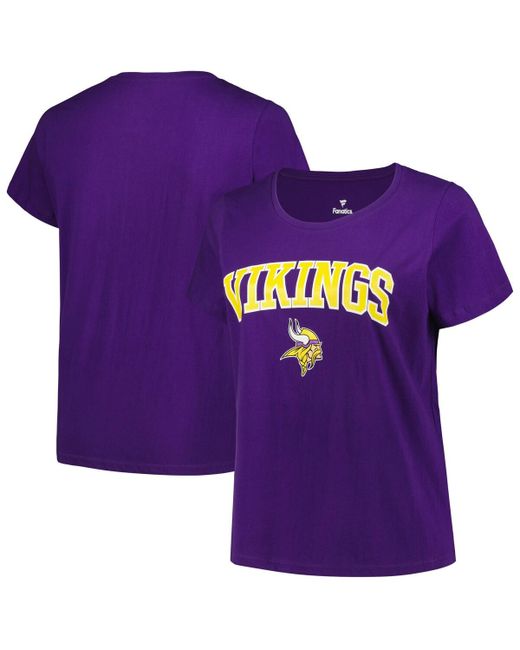 Fanatics Minnesota Vikings Plus Arch Over Logo T-shirt