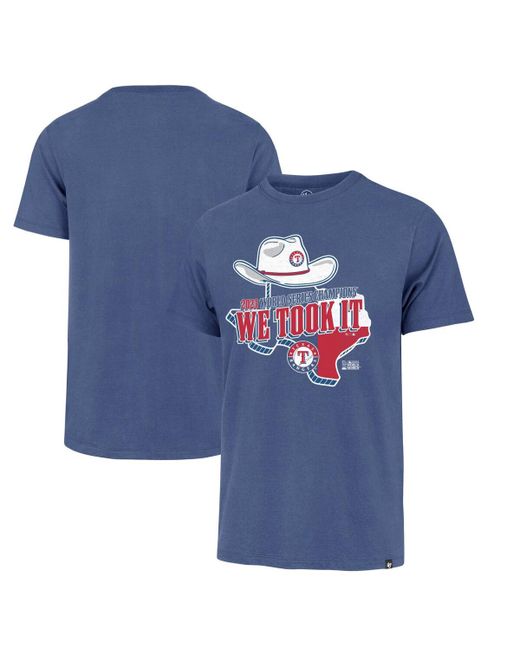 '47 Brand 47 Brand Texas Rangers 2023 World Series Champions Local Playoff Franklin T-shirt
