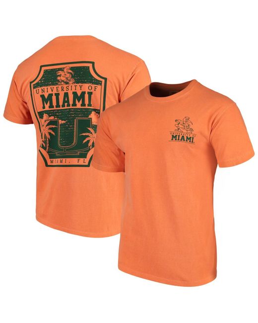 Image One Miami Hurricanes Comfort Colors Campus Icon T-shirt
