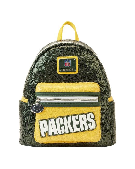 Loungefly and Bay Packers Sequin Mini Backpack