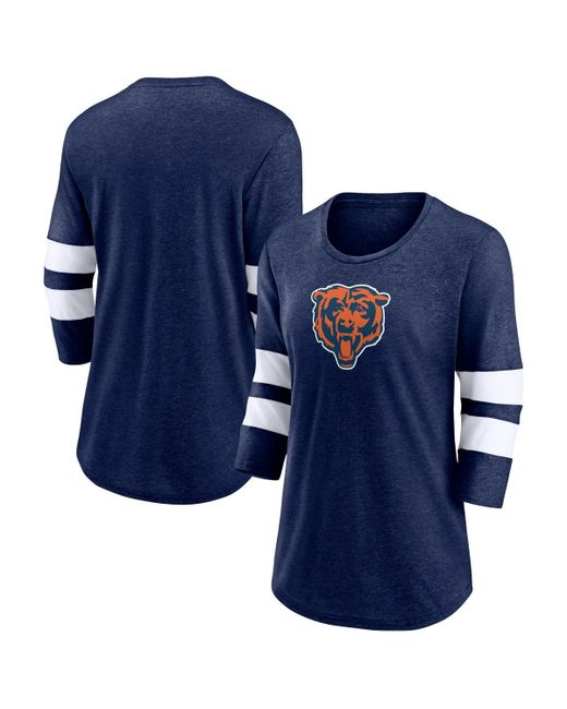 Fanatics Chicago Bears Primary Logo 3/4 Sleeve Scoop Neck T-shirt
