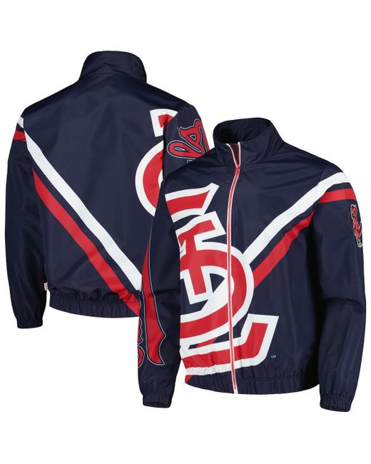 Mitchell & Ness St. Louis Cardinals Exploded Logo Warm Up Full-Zip Jacket