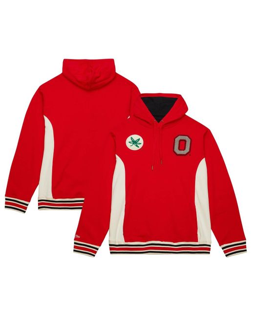 Mitchell & Ness Ohio State Buckeyes Team Legacy French Terry Pullover Hoodie