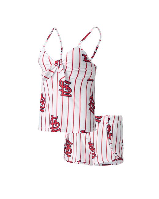 Concepts Sport St. Louis Cardinals Reel Allover Print Tank Top and Shorts Sleep Set