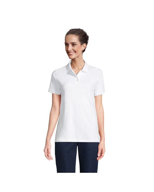 Lands' End School Uniform Short Sleeve Interlock Polo Shirt