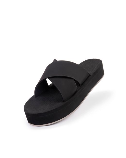 Indosole Cross Platform Sandal with Sneaker Sole
