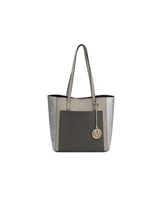 MKF Collection Leah block Tote Bag by Mia K
