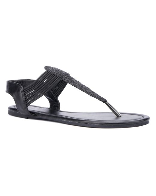 New York & Company Freya T-Strap Gladiator Ankle Strap Sandals