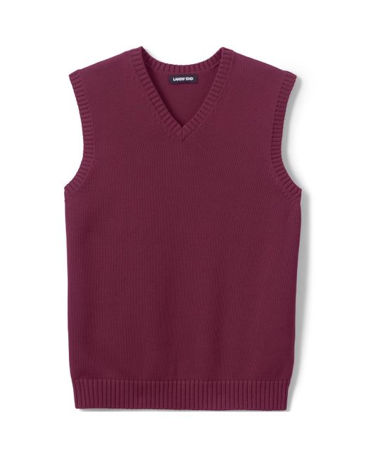 Lands' End School Uniform Cotton Modal Sweater Vest