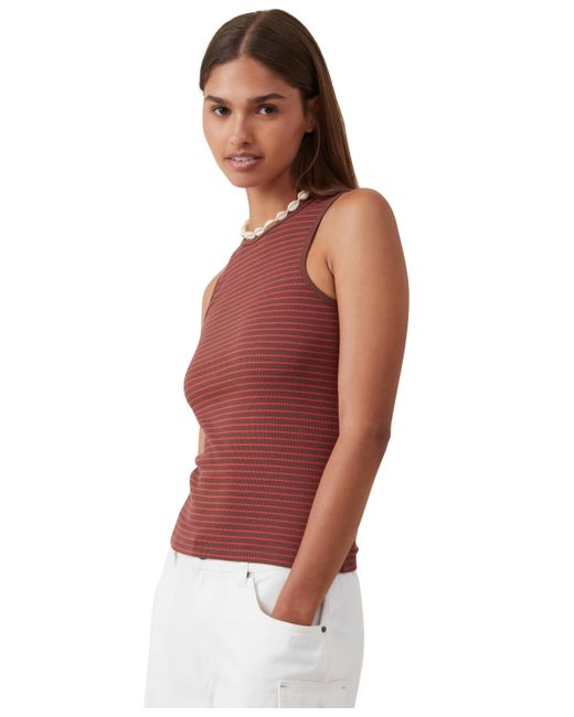 Cotton On The One Rib Racer Tank Top