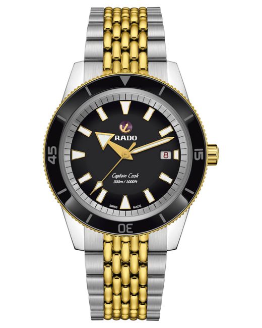 Rado Captain Cook Automatic Two-Tone Stainless Steel Bracelet Watch 42mm