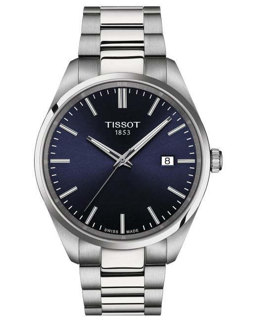 Tissot Swiss Pr 100 Stainless Steel Bracelet Watch 40mm