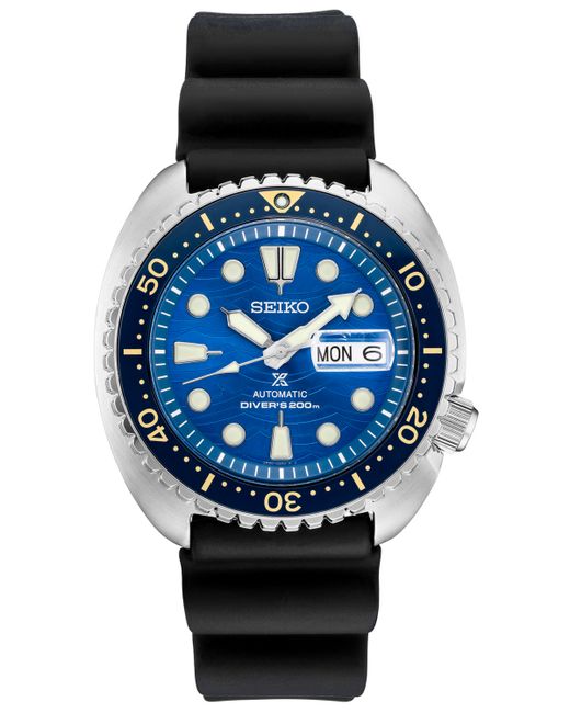Seiko Automatic Prospex Turtle Silicone Strap Watch 45mm A Special Edition