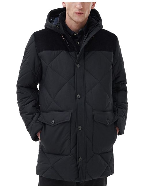 Barbour Elmwood Box-Quilted Hooded Full-Zip Parka