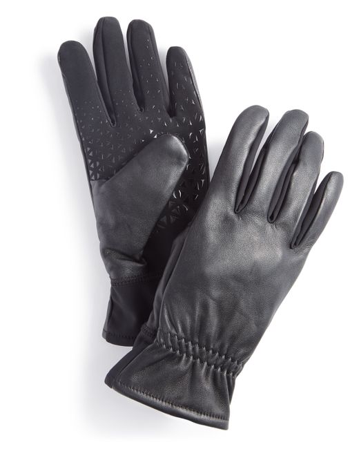 Ur Gloves Gathered-Wrist Lined Leather Gloves