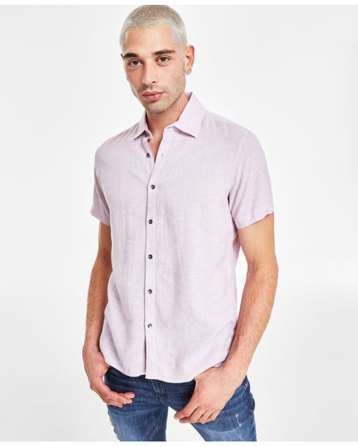 I.N.C. International Concepts Regular-Fit Linen Shirt Created for Macy
