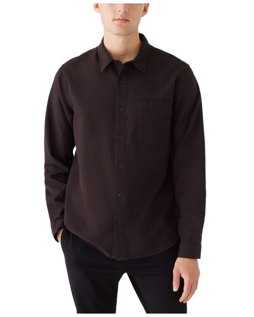 Frank And Oak Solid Flannel Button Shirt