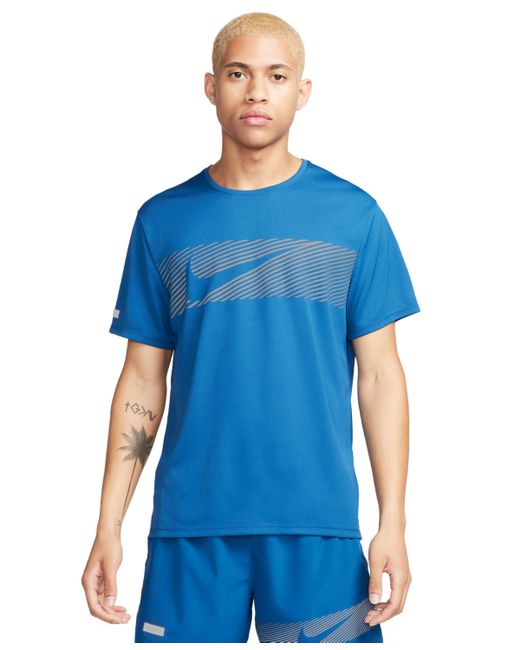 Nike Miller Flash Dri-fit Uv Running T-Shirt reflective Silv