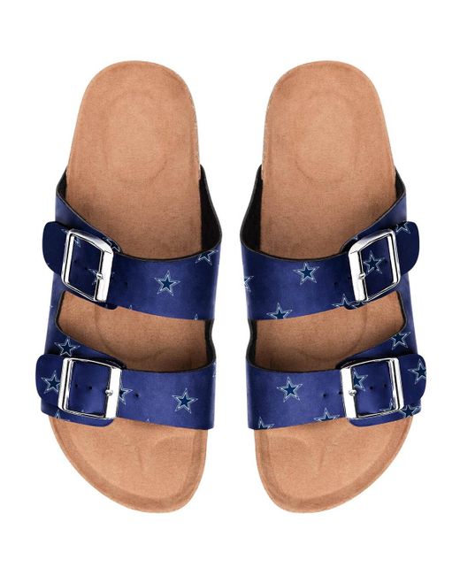 Foco Dallas Cowboys Mini Print Double Buckle Sandal