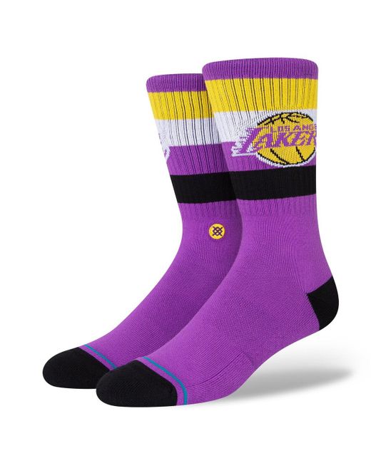 Stance Los Angeles Lakers Stripe Crew Socks