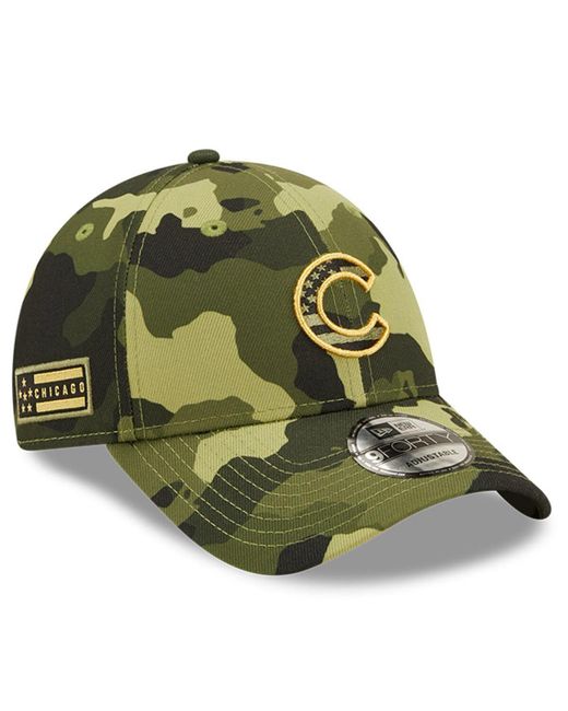 New Era Chicago Cubs 2022 Armed Forces Day 9FORTY Snapback Adjustable Hat