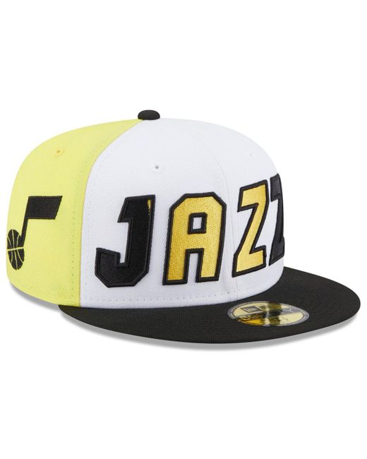 New Era Black Utah Jazz Back Half 59FIFTY Fitted Hat