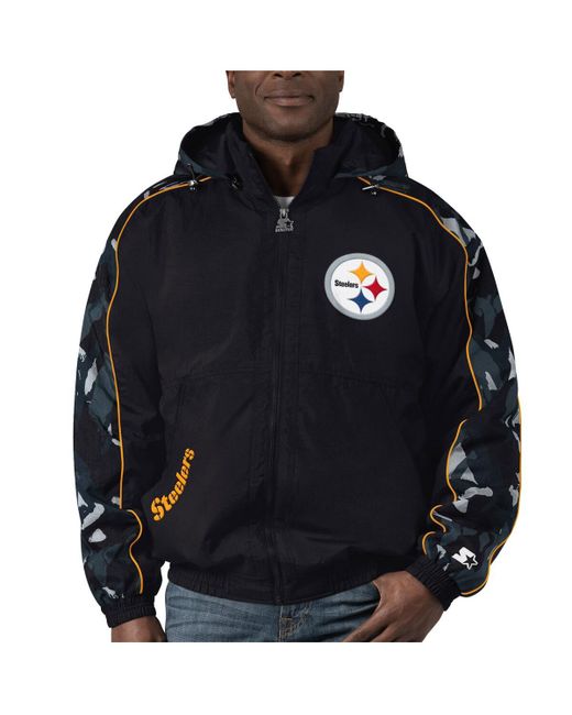 Starter Pittsburgh Steelers Thursday Night Gridiron Full-Zip Hoodie Jacket